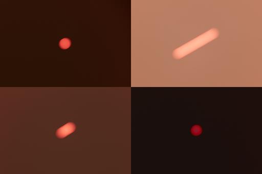 2020 Wildfires, Four Views of the Sun on September 12 ( from Wildfire)